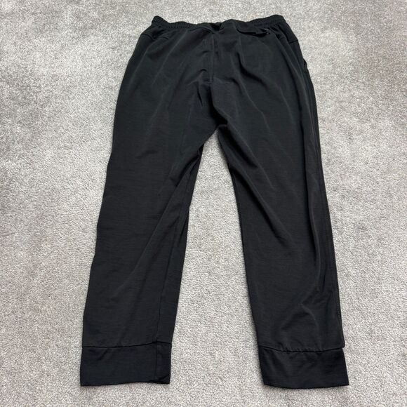 Zella Jogger Pants Womens Medium Black Zip Pocket Elastic Wasit Tapered Active - Picture 2 of 15
